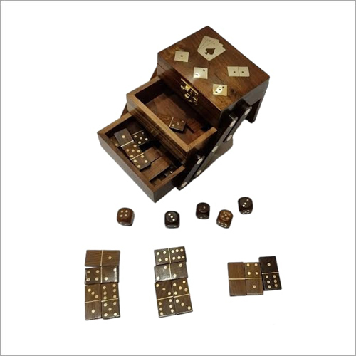Wooden 3 Game Box