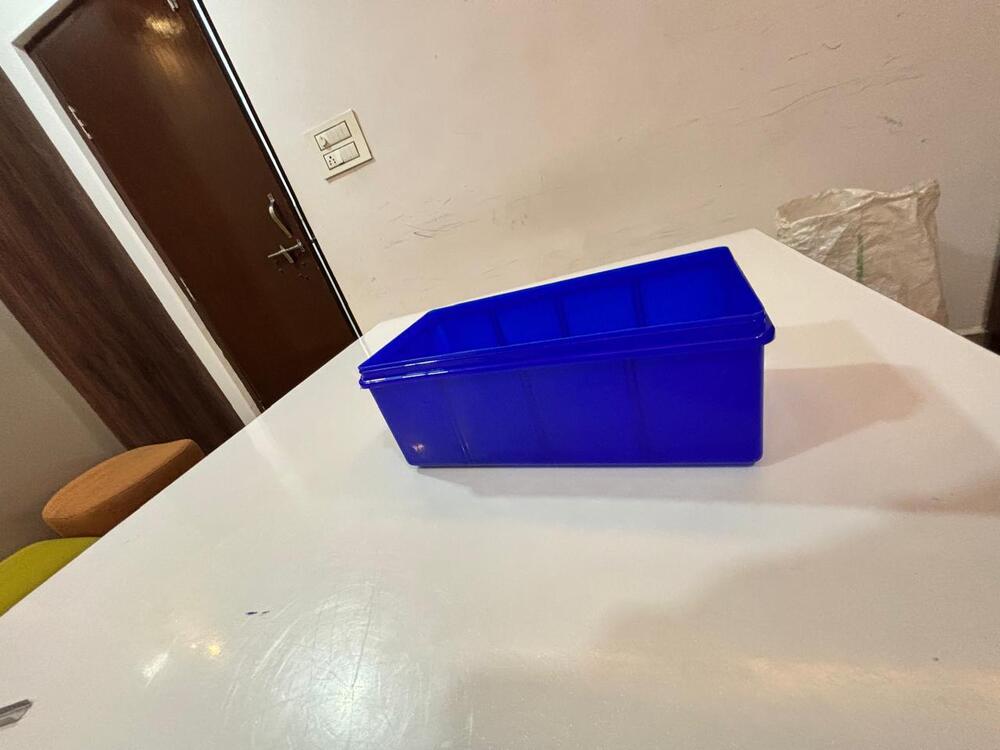 Blue Plastic Medicine Box