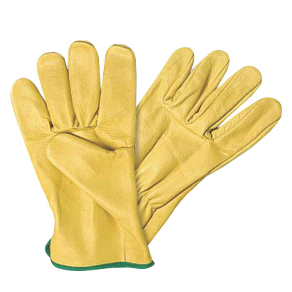 L228 Yellow Cow Grain Drivers Gloves - Fabric Type: Leather