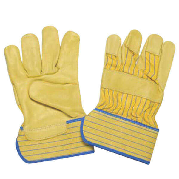 L225 Yellow C Grain Work Gloves - Fabric Type: Leather