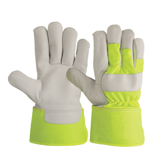 L256 Natural Cow Grain Canadian Gloves - Color: White