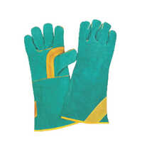 Lgw-r Dyed Split Welder Gloves - Color: Multicolor