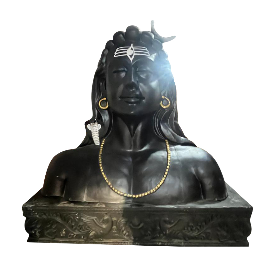 Adi Yogi Statue - Color: Black