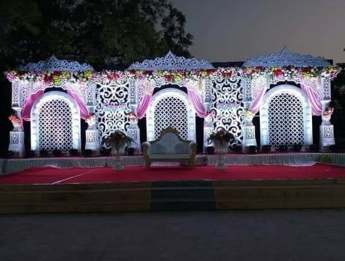 Decorative Wedding Stage - Color: Multi Colour