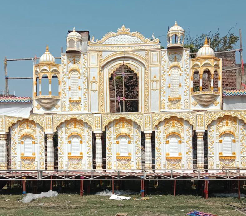 Decorative Wedding Stage - Color: Multi Colour