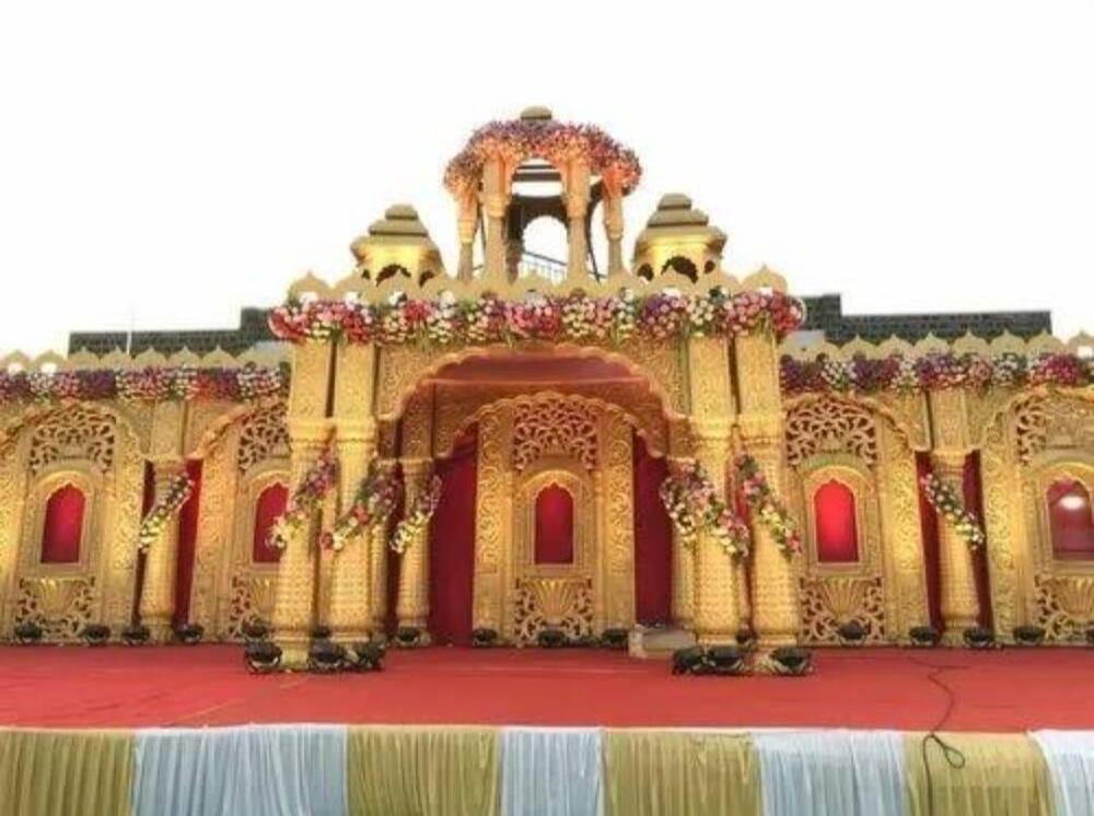 Decorative Wedding Stage - Color: Multi Colour