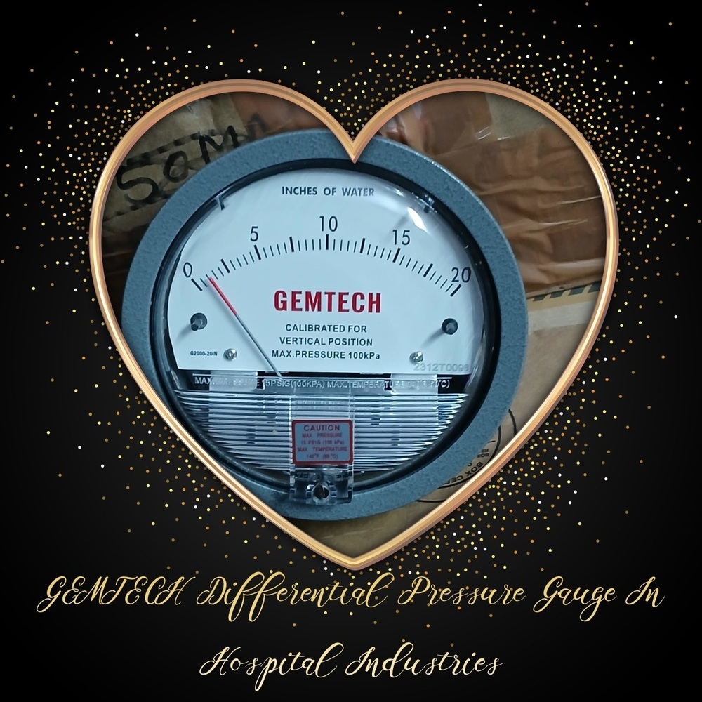 GEMTECH Differential Pressure Gauge Distributor For Mandi Govindgarh Punjab