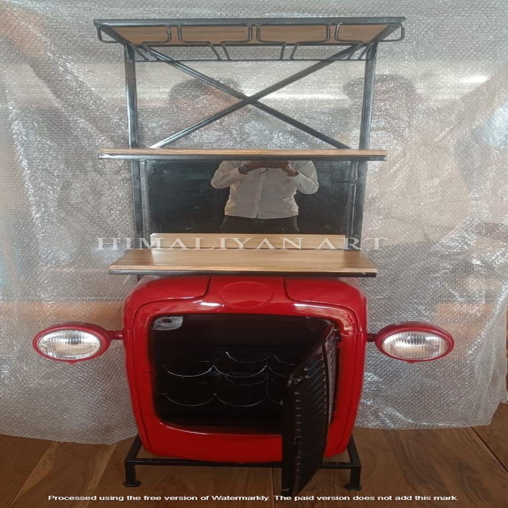 Antique Tractor Front Bar Cabinet.