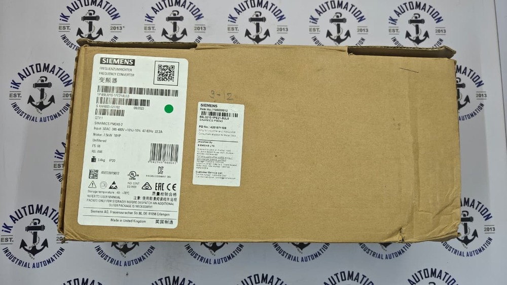 Siemens 6sl3210-1pe21-8ulo