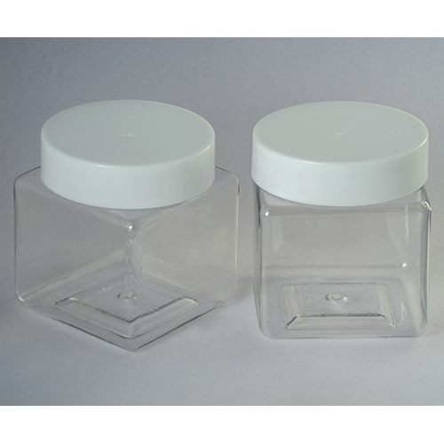 500 Gm Square Honey Jar - Color: Transparent