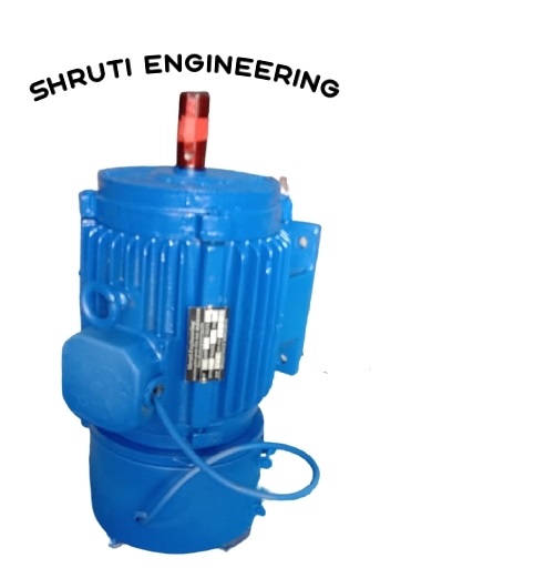 1 Kw Mini Crane Flange Mounted Brake Motor - Color: Blue