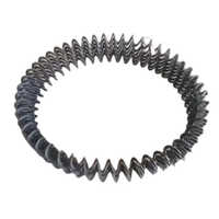 Mild Steel Flexible Screw Conveyor Spring - Color: Silver
