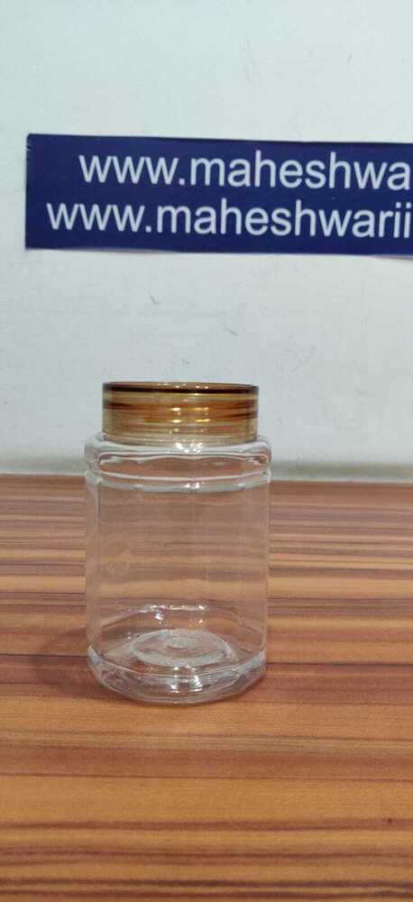 Pet jar for 100gm dry fruits with crystal cap