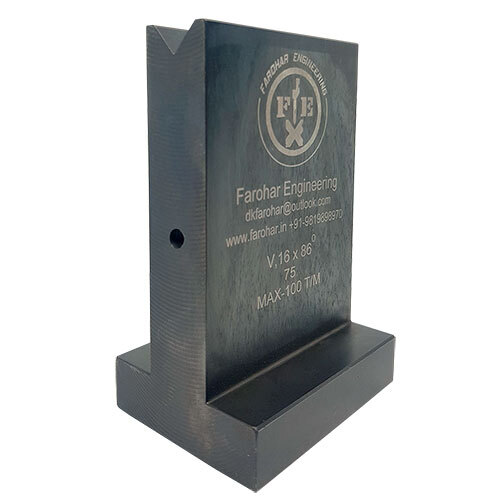 282 Single Vee Die Block - Color: Silver