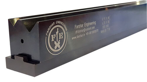 020 Self Centering 2 Vee Die Block - Color: Black