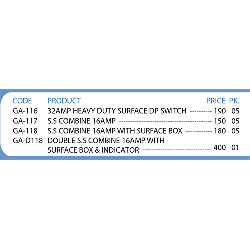 DP & Switch Socket Combine