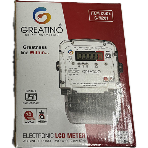 Single phase LCD Meter