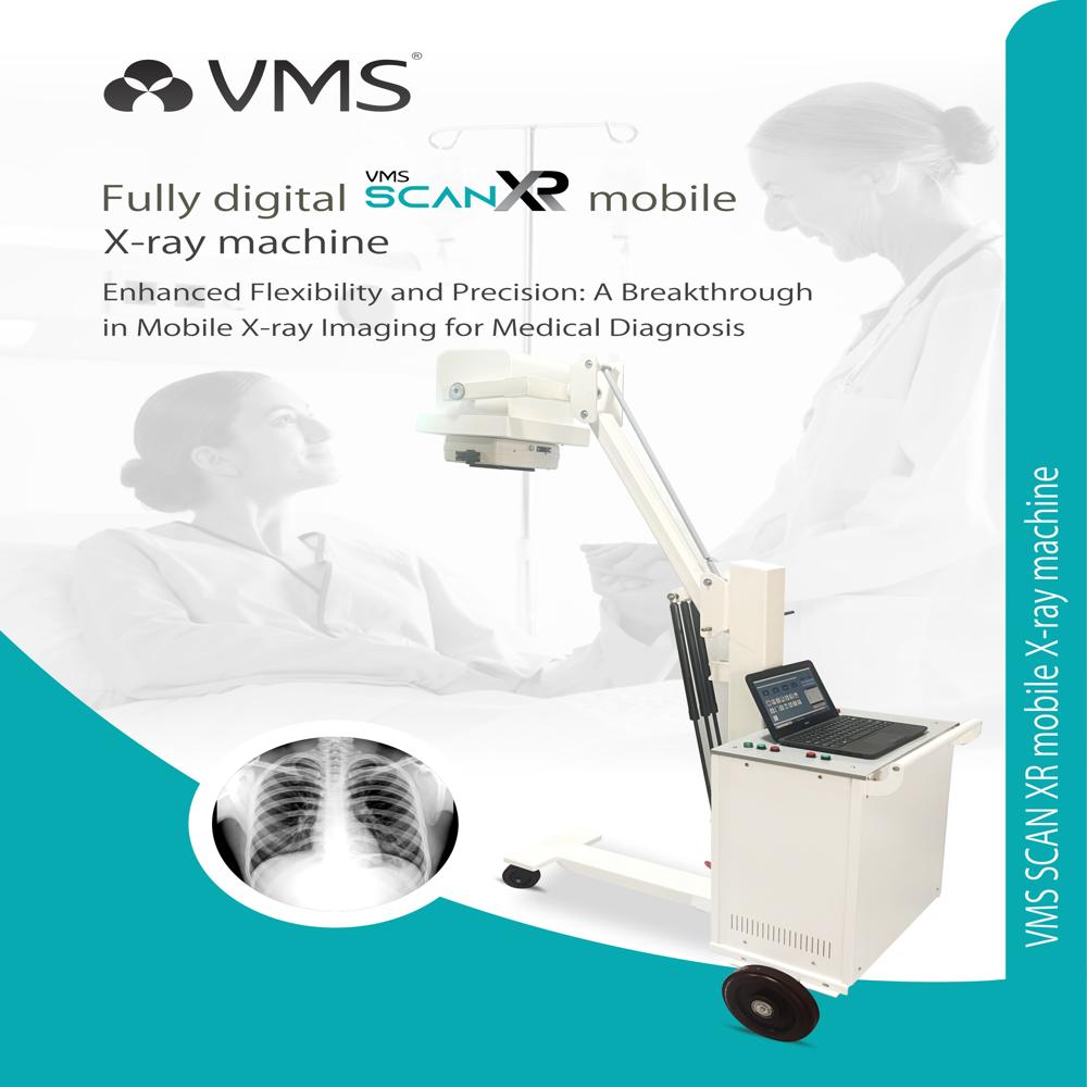 Fully Digital Scan Mobile X-Ray Machine - Color: White
