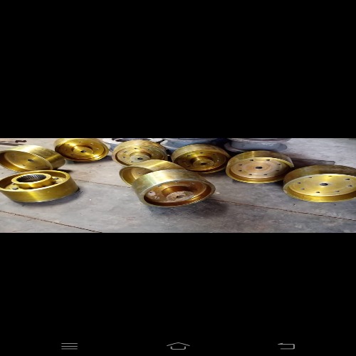 Cast Iron Industrial Brake Drum - Color: Golden