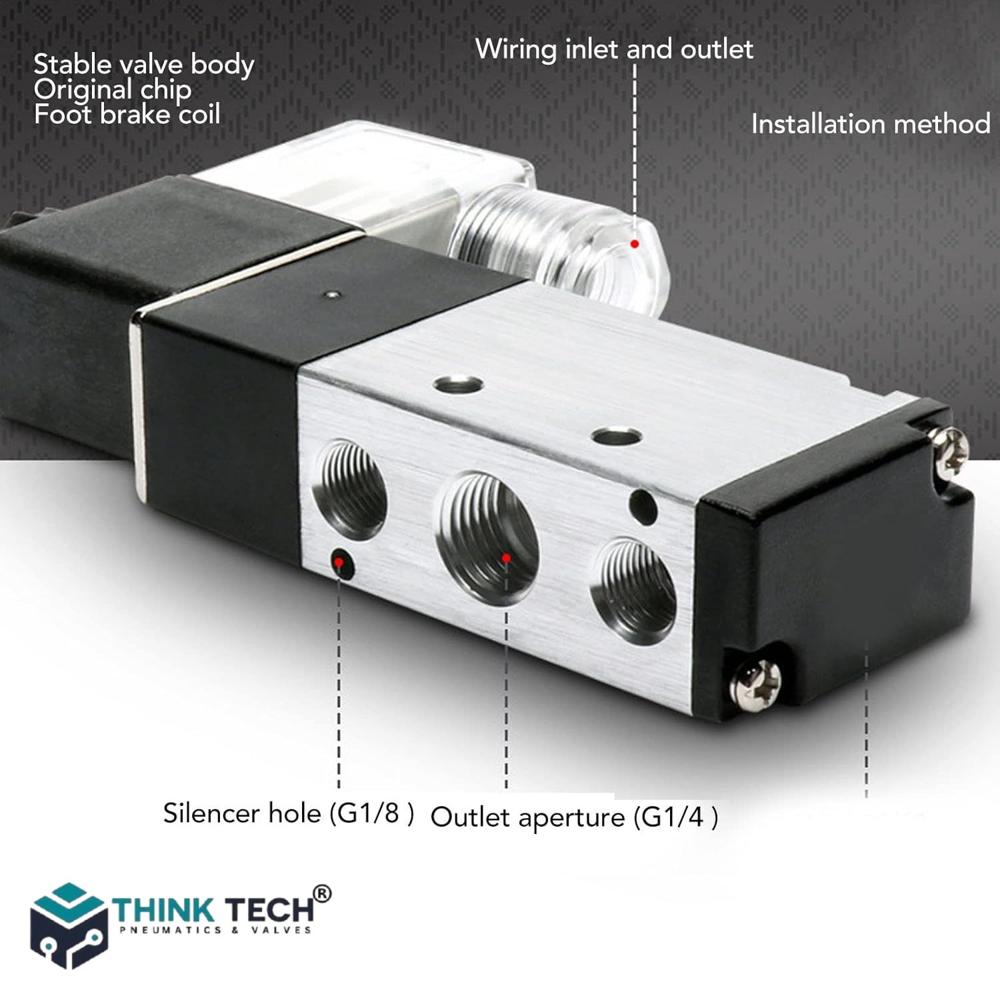 4V SERIES 5-2 WAY SINGLE COIL SOLENOID VALVE