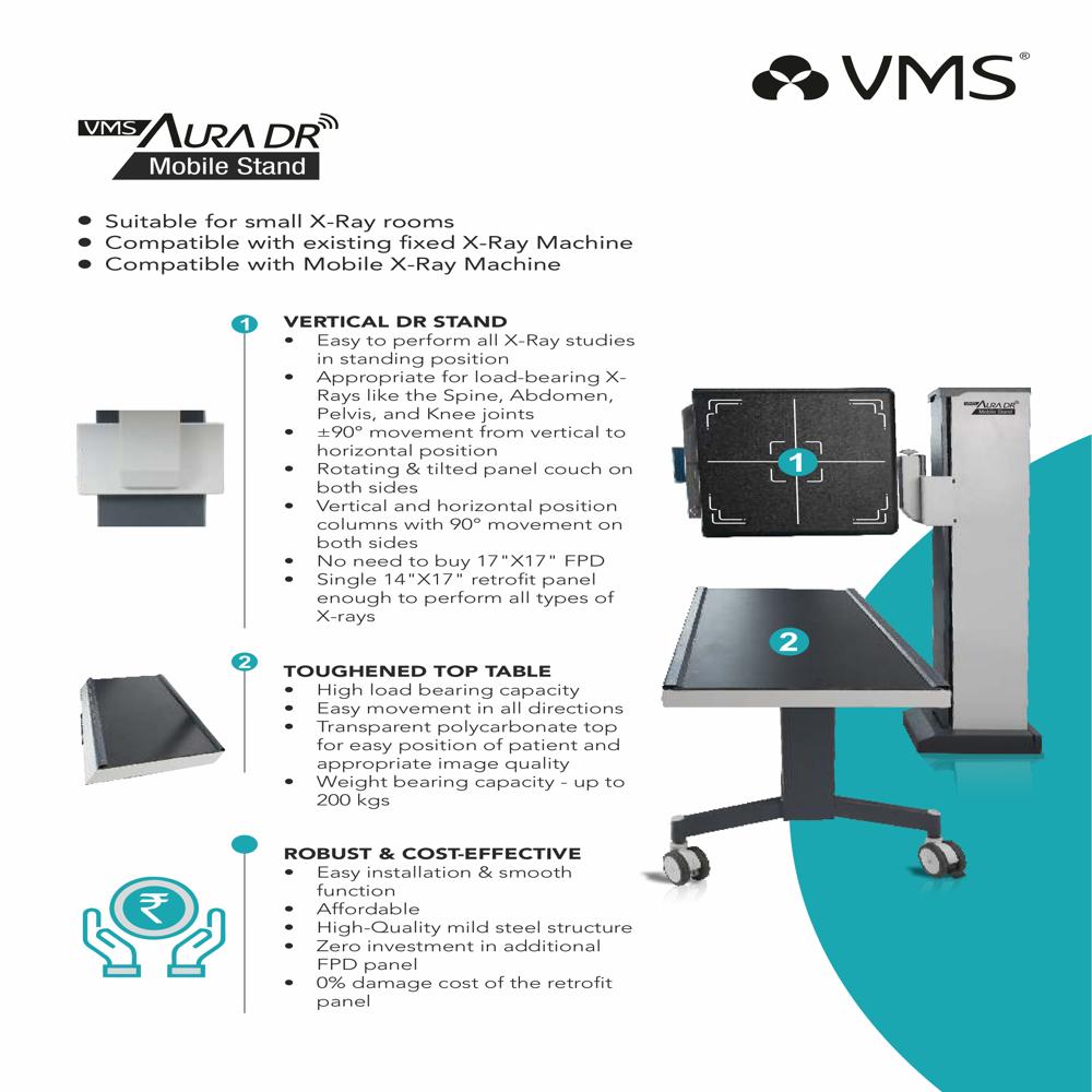 Vms Aura Dr Mobile Stand - Color Code: Black