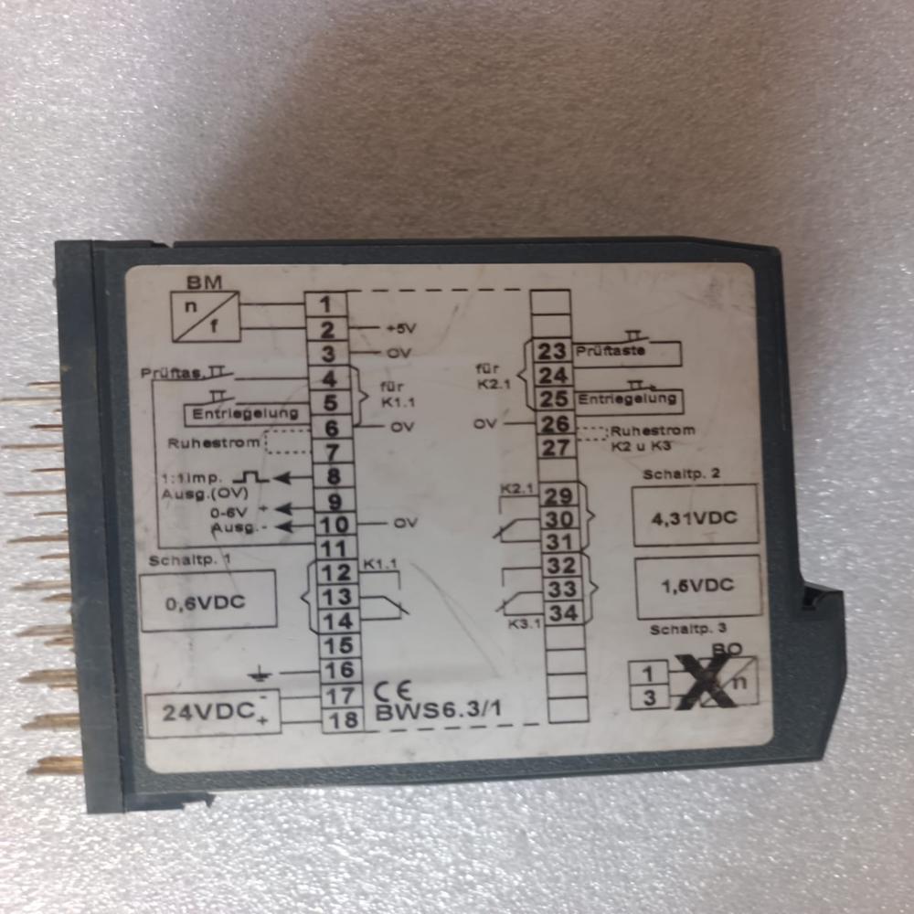 Used Deuta-werke Gmbh Type Bws6.3 1my Frequency Converter W Relay - Coil Voltage: 24v Dc Volt (V)