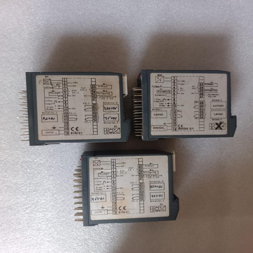 Used Deuta-Werke Gmbh Type Bws6.3 1my Frequency Converter W Relay