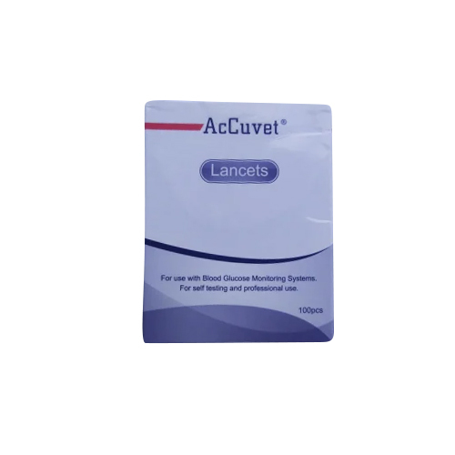100S Accuvet Blood Lancet - Application: Hospital