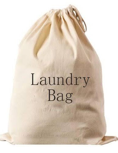 Printed Laundry Bag - Color: Beige