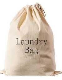 Printed Laundry Bag - Color: Beige