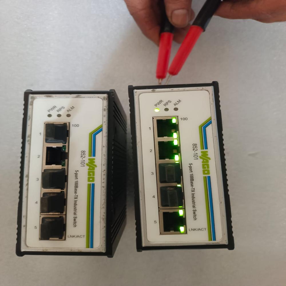 Used Wago 852-101 5port 100base-Tx Industrial Switch Ethernet Switch