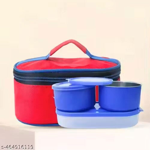 The Marka Duble Decker Lunch Box - Color: Blue