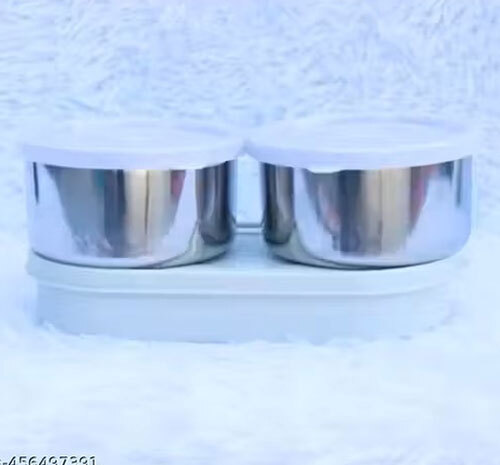 The Marka Duble Decker Lunch Box - Material: Metal