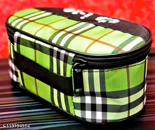 Double Decket Multi Container Lunch Box - Color: Red