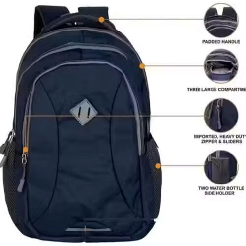 The Marka Casual Backpack For Office , School And Collage - Capacity: 24 To 30 Ltr