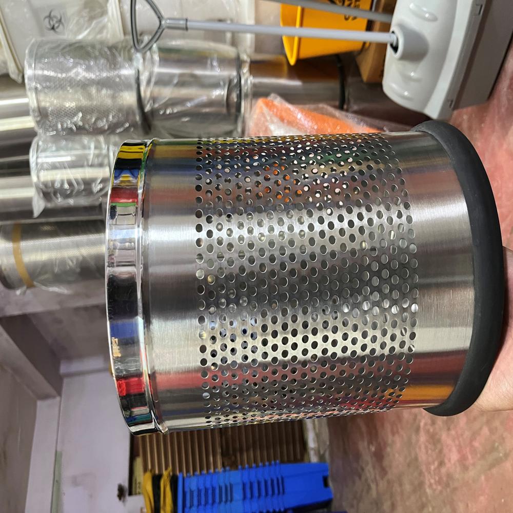 Stainless Steel Perforated Dustbin.