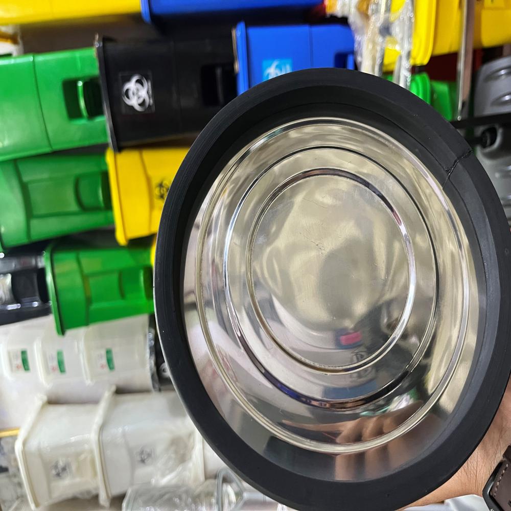 Stainless Steel Perforated Dustbin.