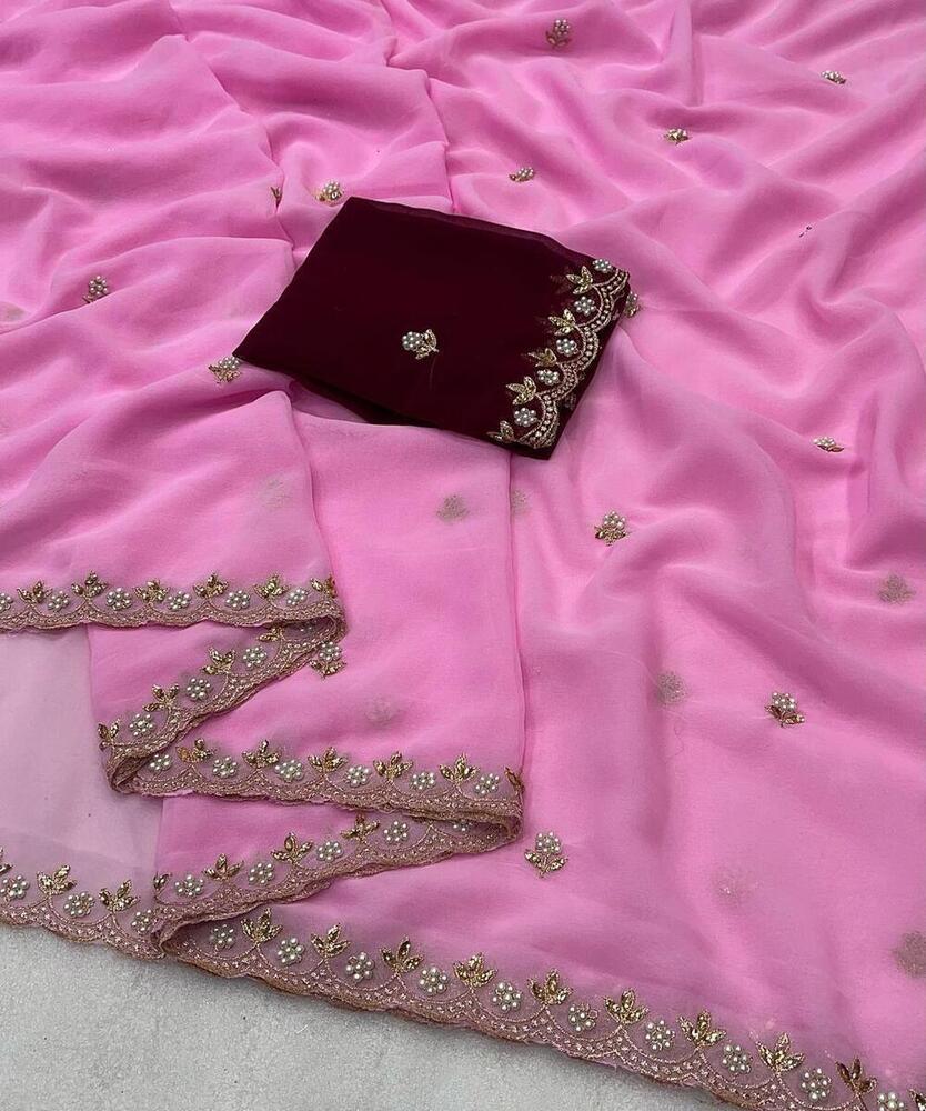 Heavy Soft Georgette Silk Saree