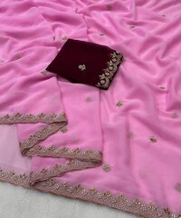 Heavy Soft Georgette Silk Saree