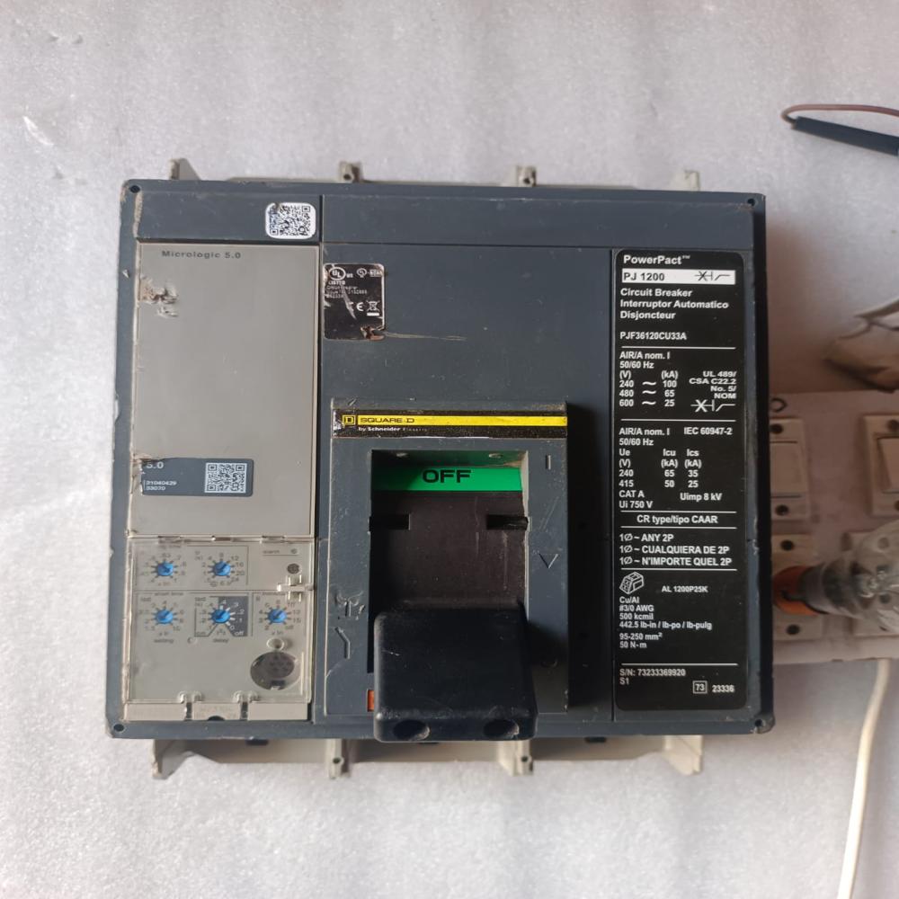 Used Square D Pj 1200 Mccb Molded Case Circuit Breaker Power Pact Pj 1200A Mccb 1200A - Frequency: 50/60 Hertz (Hz)