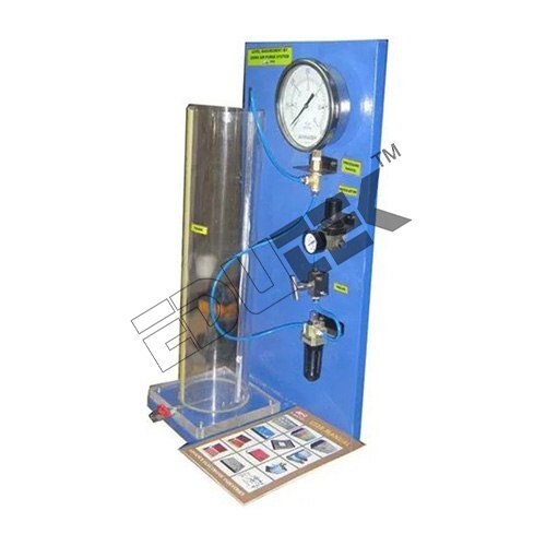 Measurement Of Level By Air Purge Method Apparatus - Transparent Acrylic Tank (150mm X 600mm), Pressure Gauge In Mmwc, Air Regulator Valve | Versatile Level Measurement System For Engineering Testing