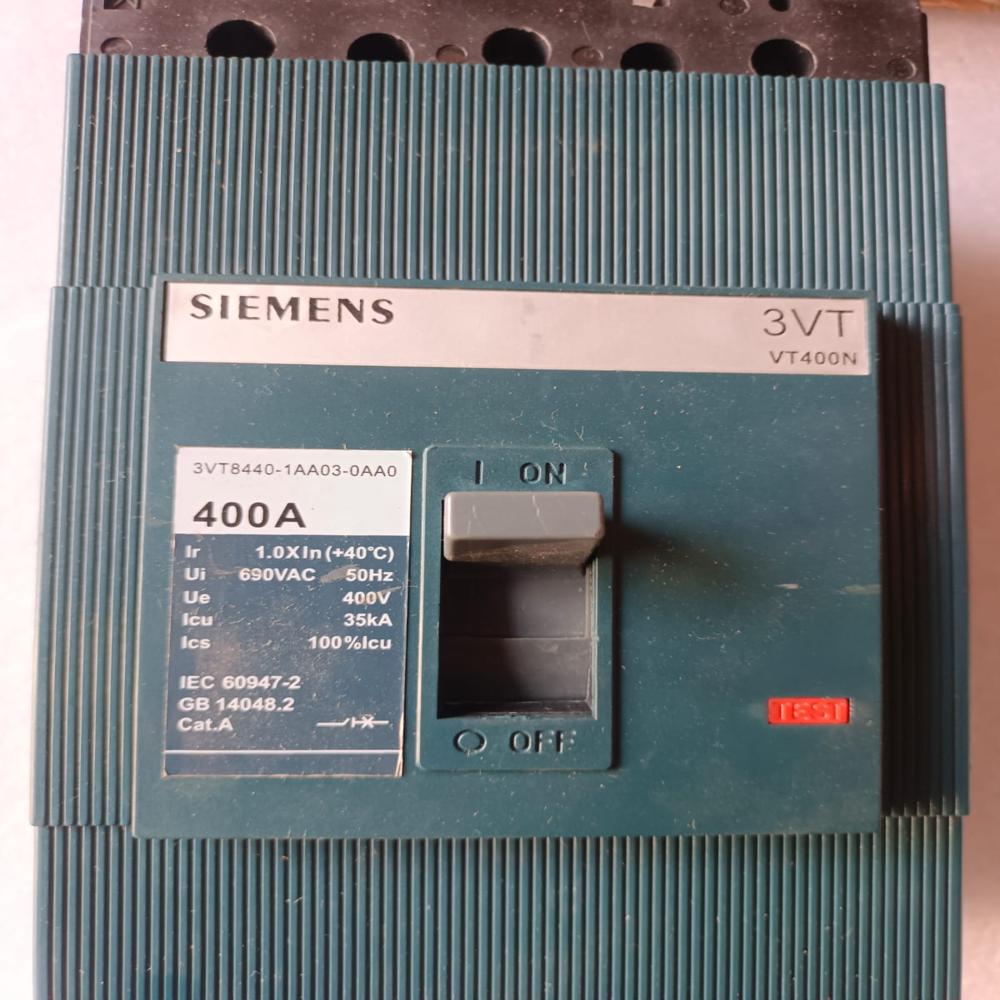 New Siemens 3vt Vt400n 400a Mccb Circuit Breaker 3vt8440-1aa03-0aa0 3wt9883-2aa38 - Frequency: 50/60 Hertz (Hz)