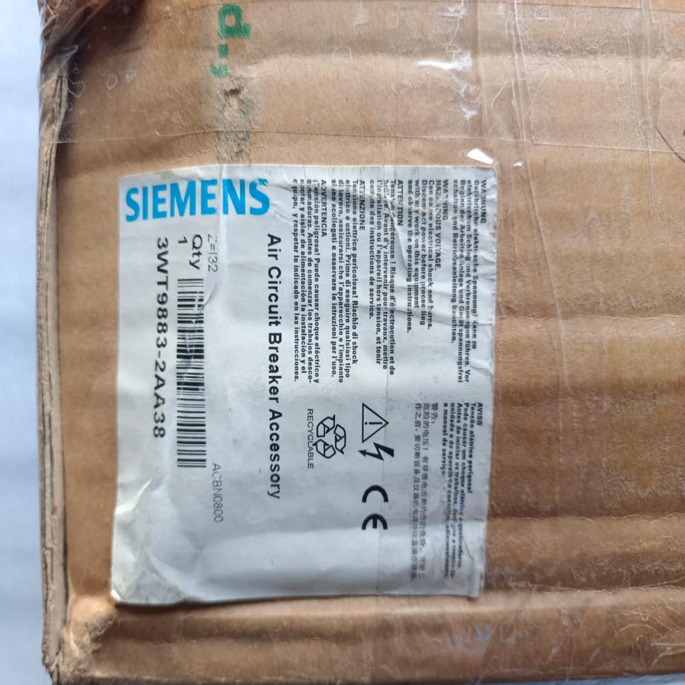New Siemens 3vt Vt400n 400a Mccb Circuit Breaker 3vt8440-1aa03-0aa0 3wt9883-2aa38 - Frequency: 50/60 Hertz (Hz)