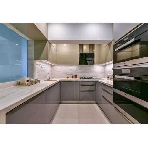 U Shape Modular Kitchen - Color: All Color Available