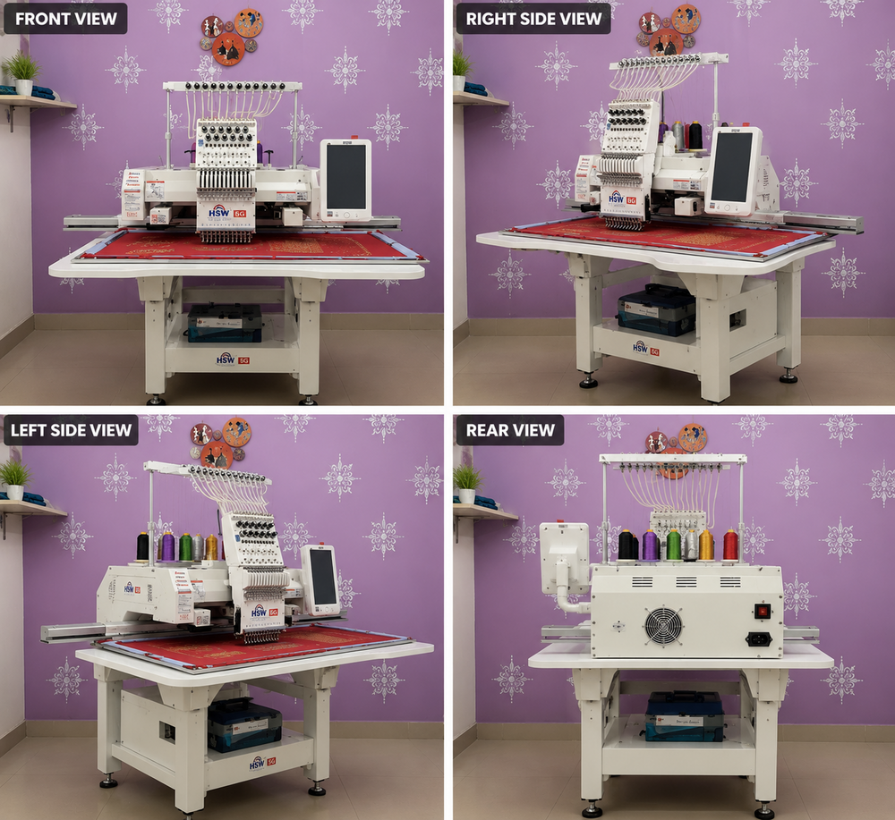 Single Head Embroidery Machine 1200 Spm Mars - Brand Name: Hsw