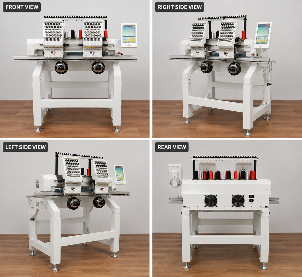 24 Needle Double Head Embroidery Machine - Brand Name: Kv