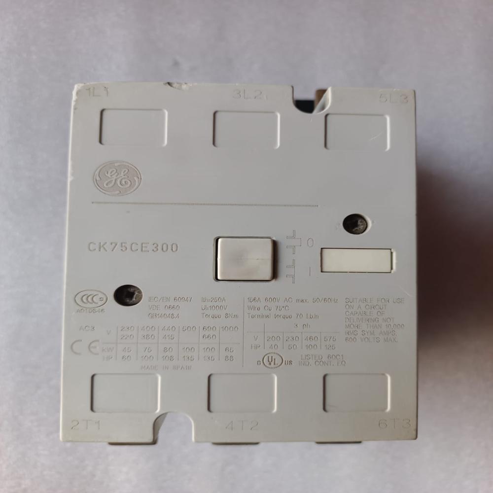 Used Ge Ck75Ce300 156A Contactor Power Contactor 156A Ge 220V Ac Geck75Ce300 - Frequency: 50/60 Hertz (Hz)