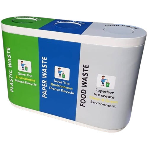 Frp Trio Waste Dustbin - Application: Hotel