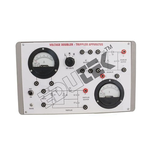 VOLTAGE DOUBLER & TRIPLER CIRCUIT WITH BAKELITE PANEL & ROUND METERS