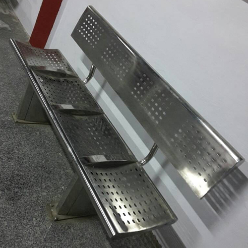 Railway Bench With Backrest - Artwork: Machine Made
